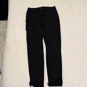 7 For All Mankind Black Ankle Jeans
